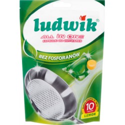 Ludwik All in one Lemon Kapsułki do zmywarek 203 g (10 sztuk)