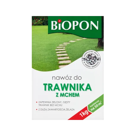 Biopon Nawóz do trawnika z mchem 1 kg