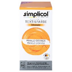 Simplicol barwnik do tkanin intensywny Mango Pomarańcza 559g