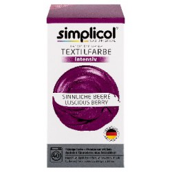 Simplicol barwnik do tkanin intensywny Zmysłowa Jagoda 559g