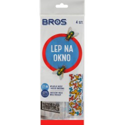Bros Lep na okno na muchy 4 sztuki