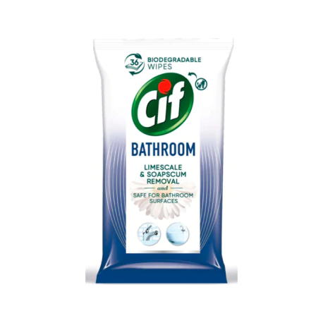 Cif Bathroom Chusteczki czyszczące do łazienki 36 sztuk