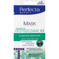Perfecta Beauty Experss Mask Głębokie oczyszczanie x3 Glinkowa maseczka 10 ml