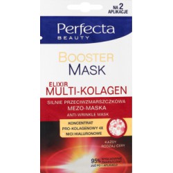 Perfecta Beauty Booster Mask Elixir multi-kolagen Silnie przeciwzmarszczkowa mezo-maska 10 ml