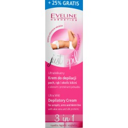 Eveline Ultradelikatny krem do depilacji pach, rąk i okolic bikini 3w1 125 ml