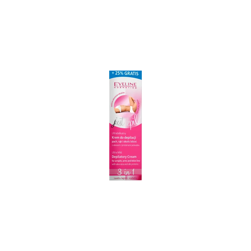 Eveline Ultradelikatny krem do depilacji pach, rąk i okolic bikini 3w1 125 ml