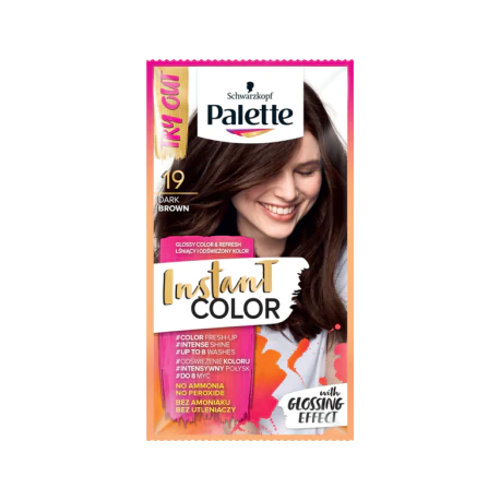 Palette szamponetka Instant Color Ciemny Brąz 19
