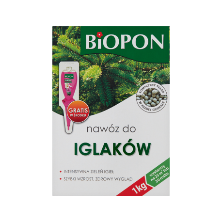 Biopon nawóz do iglaków 1kg + eliksir do storczyków 35ml gratis