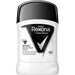 Rexona Men Invisible Black + White Antyperspirant w sztyfcie 50 ml