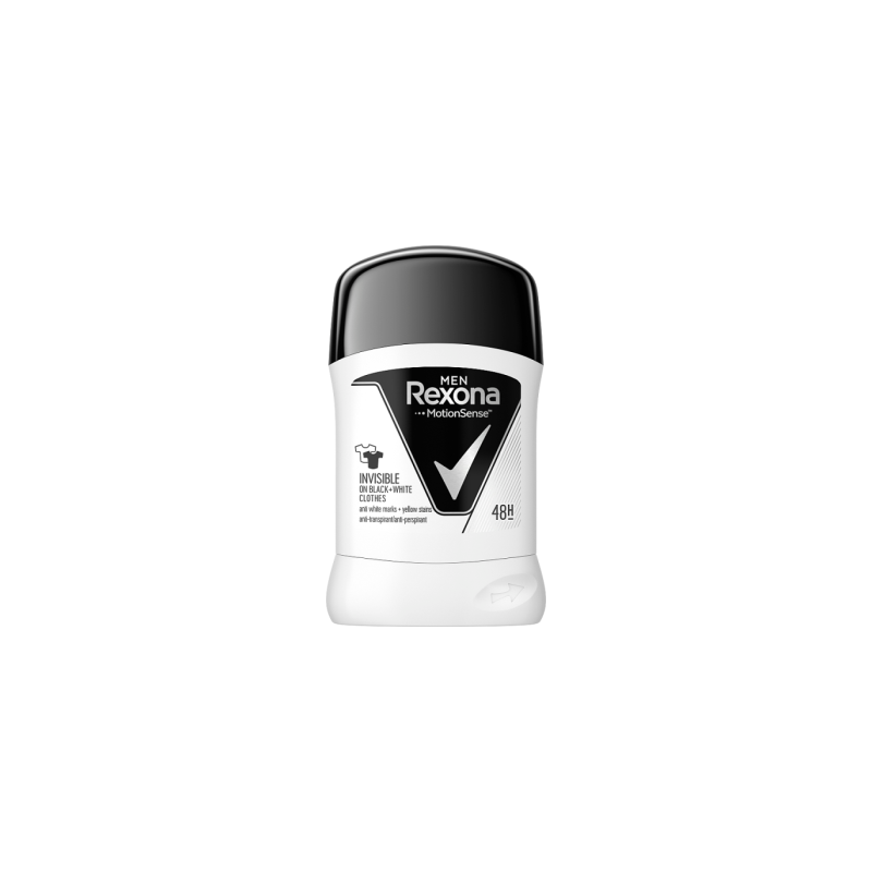 Rexona Men Invisible Black + White Antyperspirant w sztyfcie 50 ml