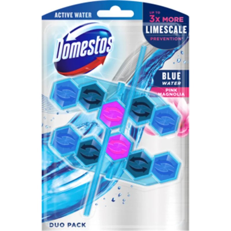 Domestos kostka do WC Power 5+ Pink Magnolia 55g x 2sztuki