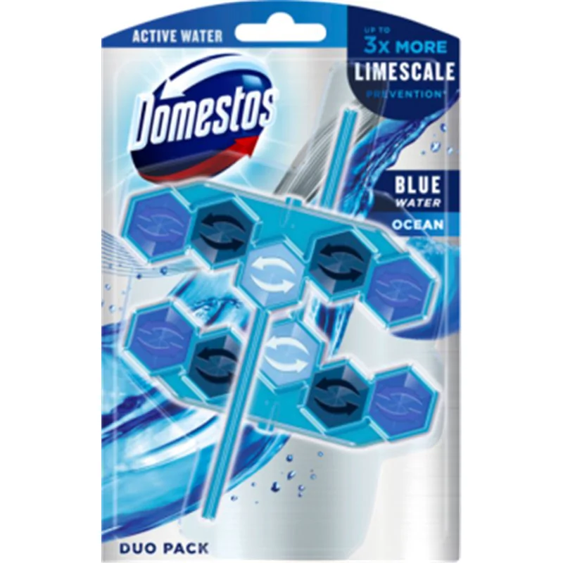 Domestos kostka do WC Power 5+ Ocean 55g x 2sztuki