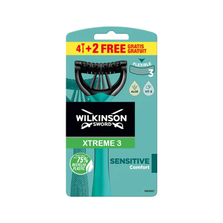 Wilkinson Sword Xtreme3 Sensitive Jednorazowe maszynki do golenia 6 sztuk