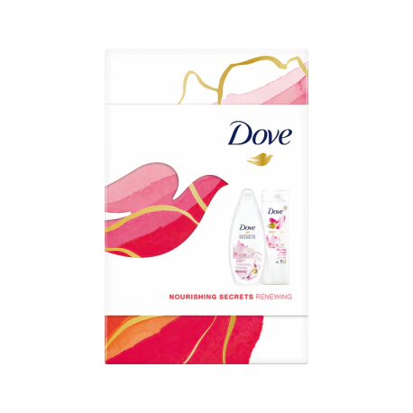 Dove Nourishing Secrets Renewing Zestaw kosmetyków - balsam do ciała, żel pod prysznic