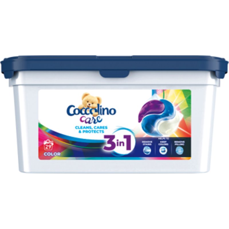 Coccolino Care Kapsułki 3w1 do prania kolorowych tkanin 783 g (29 prań)