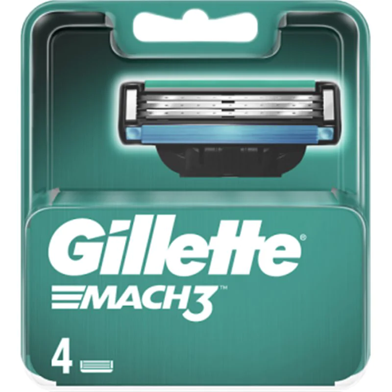 Gillette Mach3 nożyki ostrza wymienne 4 sztuki