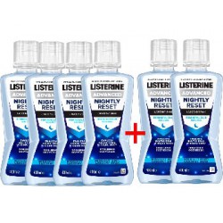 Listerine Nightly Reset płyn do płukania jamy ustnej 6 x 400ml zestaw (4+2)