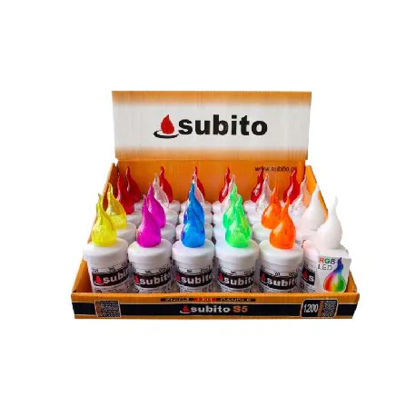 Znicz diodowy LED Subito s5 dekoracyjny mix kolor zgrzewka 24szt