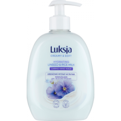 Luksja mydło w płynie Creamy & Soft Nawilżające Len i Mleczko Ryżowe 500 ml