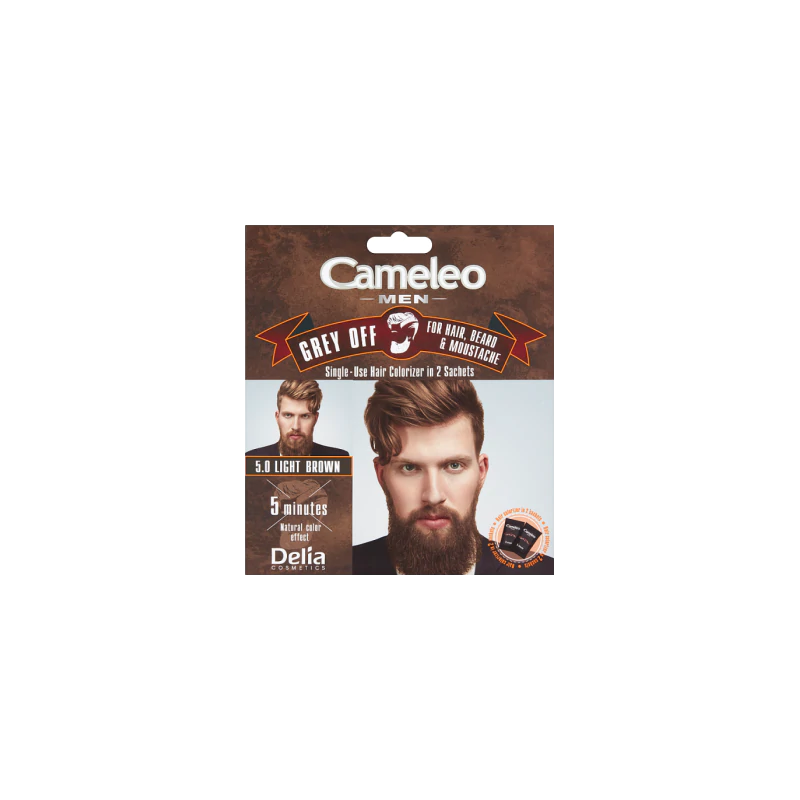 Cameleo Men Grey off 5.0 Light Brown farba do włosów saszetka