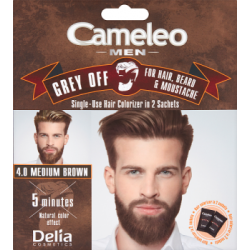 Cameleo Men Grey off 4.0 Medium Brown farba do włosów saszetka