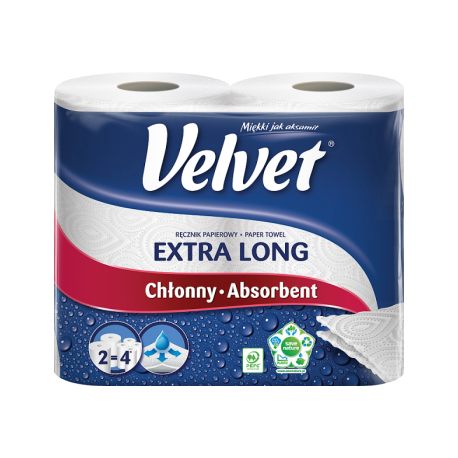 Velvet Najdłuższy Ręcznik papierowy 2 rolki + 1 gratis