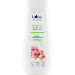 Luksja Silk Care Kremowy żel pod prysznic odświeżające aloes i hibiskus 500 ml