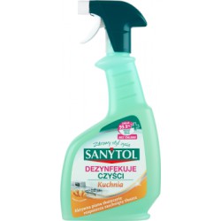 Sanytol płyn do kuchni spray czyszcząco dezynfekujący 500ml