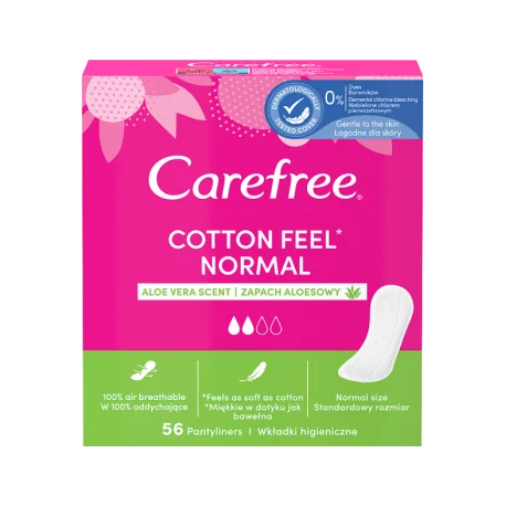 Carefree wkładki Cotton Feel Aloe 56