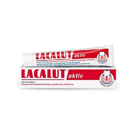 Lacalut Activ pasta do zębów przeciw paradontozie 75ml+33% gratis