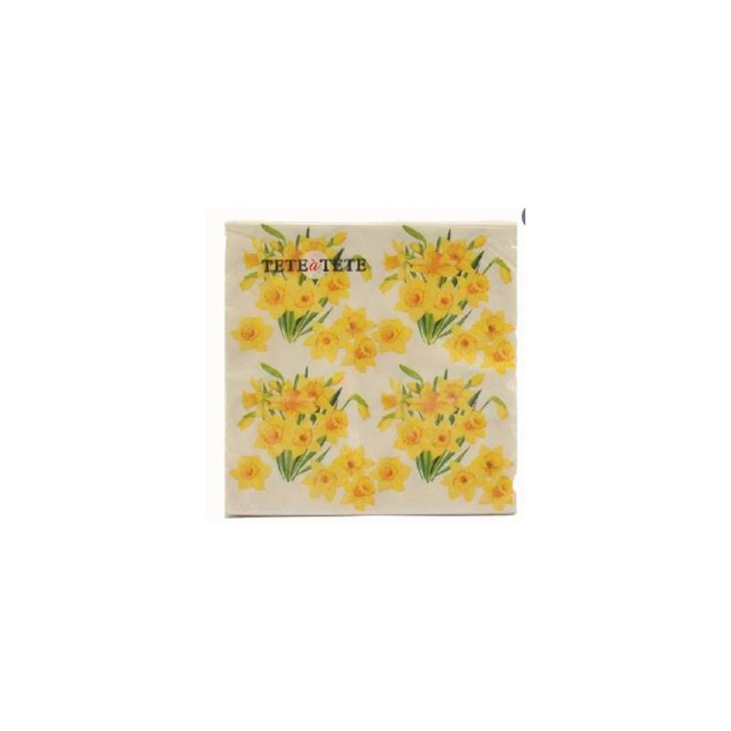 PAW serwetki Tat Lunch Daffodills Bouquets 33x33cm TL120600
