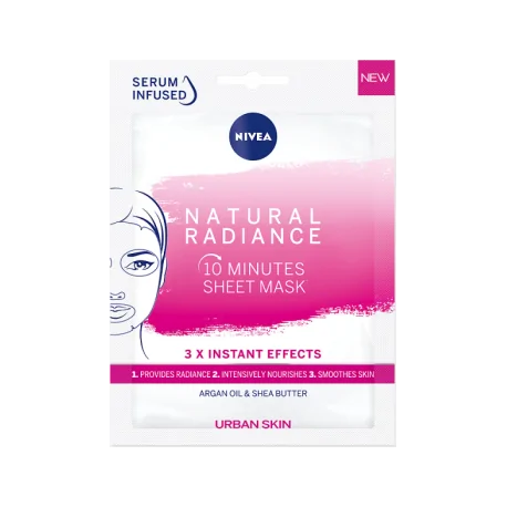 NIVEA Urban Skin Natural Radiance 10-minutowa maska w płachcie 28 ml