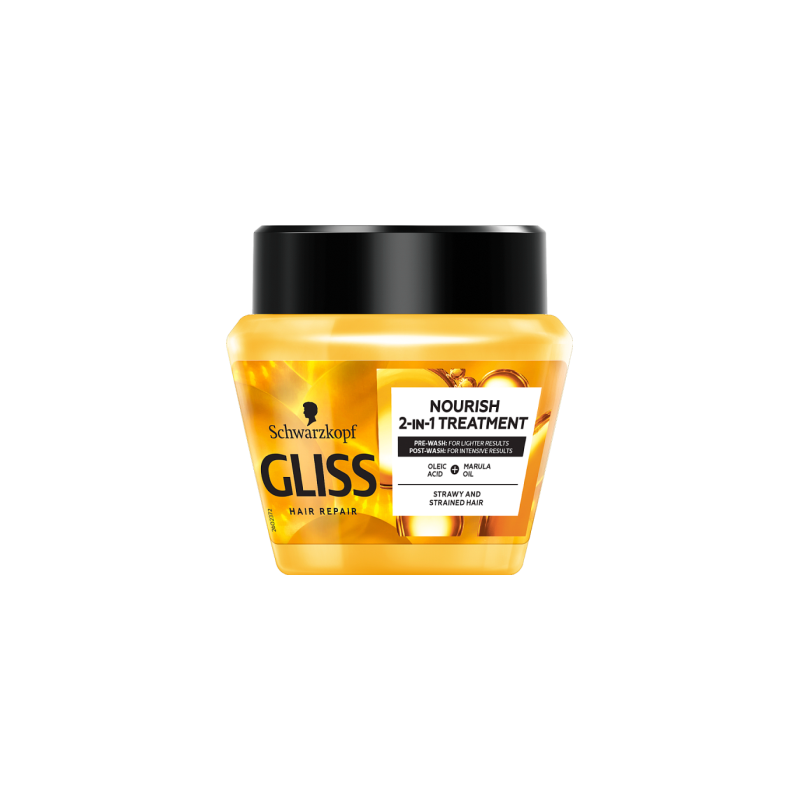 Gliss Oil Nutritive Nourish 2in1 Maska do włosów przesuszonych odżywcza 300 ml