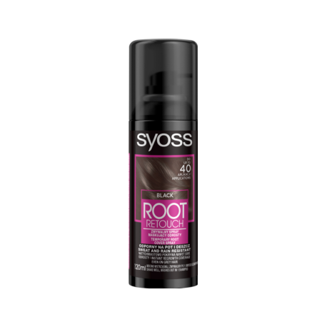 Syoss Root Retoucher Spray maskujący odrosty czerń 120 ml