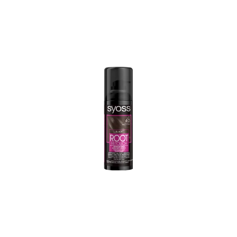 Syoss Root Retoucher Spray maskujący odrosty czerń 120 ml