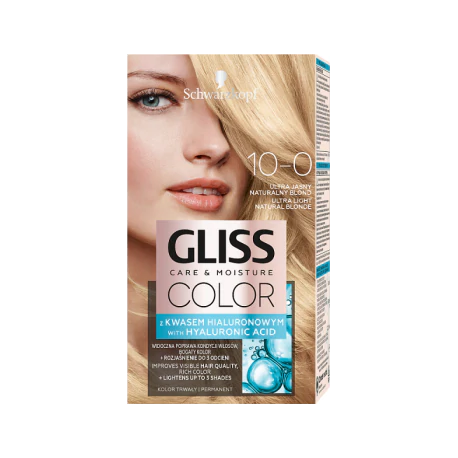 Gliss Color Care & Moisture Farba do włosów 10-0 ultra jasny naturalny blond