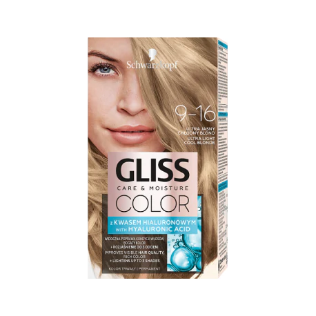 Gliss Color Care & Moisture Farba do włosów 9-16 ultra jasny chłodny blond