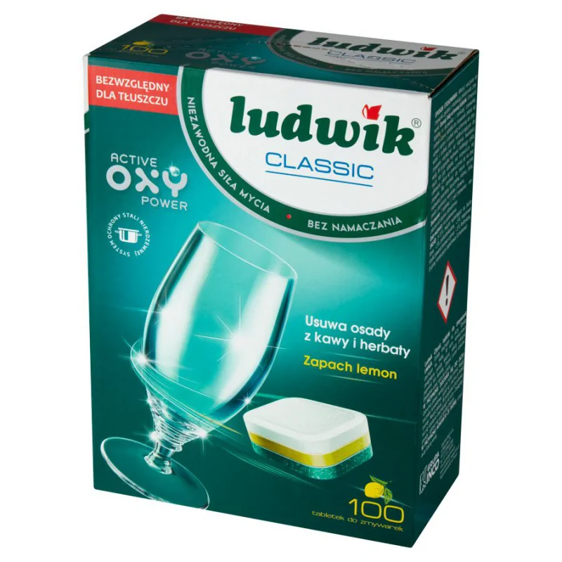 Ludwik Classic Lemon Tabletki do zmywarek 1,8 kg 100 sztuk