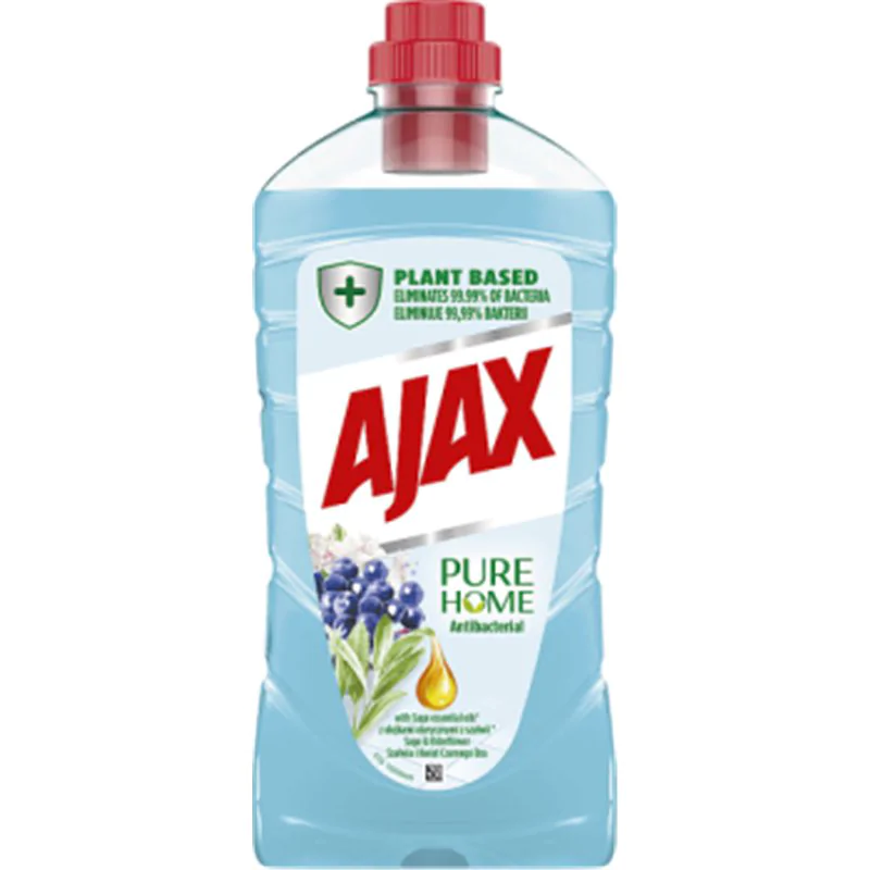 Ajax Pure Home Płyn do czyszczenia i dezynfekcji powierzchni szałwia i kwiat czarnego bzu 1l
