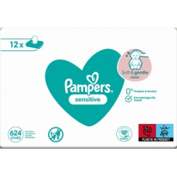Pampers Sensitive Chusteczki nawilżane dla niemowląt 52 szt