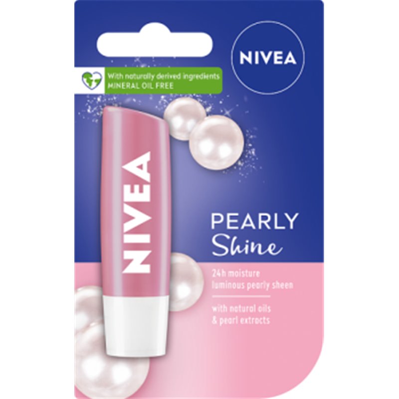 NIVEA Pearly Shine Pielęgnująca pomadka do ust 4,8 g