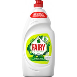 Fairy Clean & Fresh Jabłko Płyn do mycia naczyń zapewniający lśniąco czyste naczynia 900ml