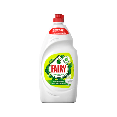 Fairy Clean & Fresh Jabłko Płyn do mycia naczyń zapewniający lśniąco czyste naczynia 900ml