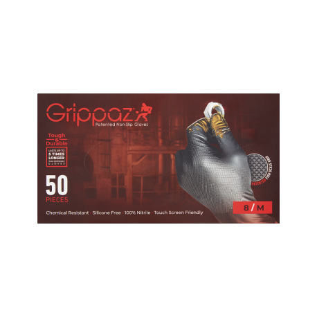 Grippaz Rękawice nitrylowe 8/M 50 sztuk