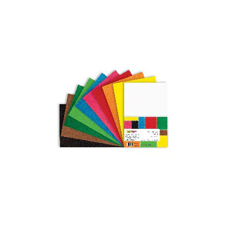 Happy Color filc dekoracyjny, 20x30 cm, 1,5 mm, 10 ark,mix