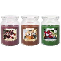 Bispol świece zapachowe w szkle SND99-99-2 Mix Zimowy 6szt