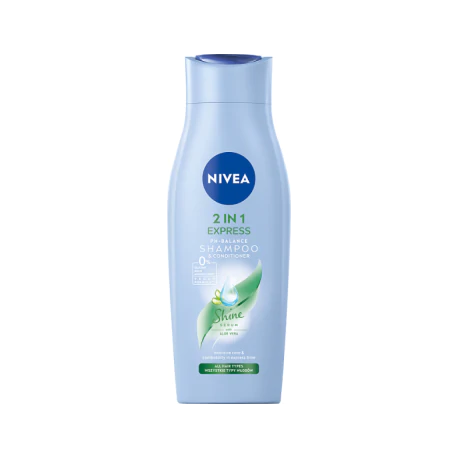 Nivea 2in1 Express Łagodny szampon z odżywką do włosów 400 ml