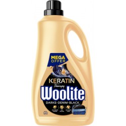 Woolite Płyn do prania tkanin czerń ciemne kolory & jeans z keratyną 3,6 l (60 prań)