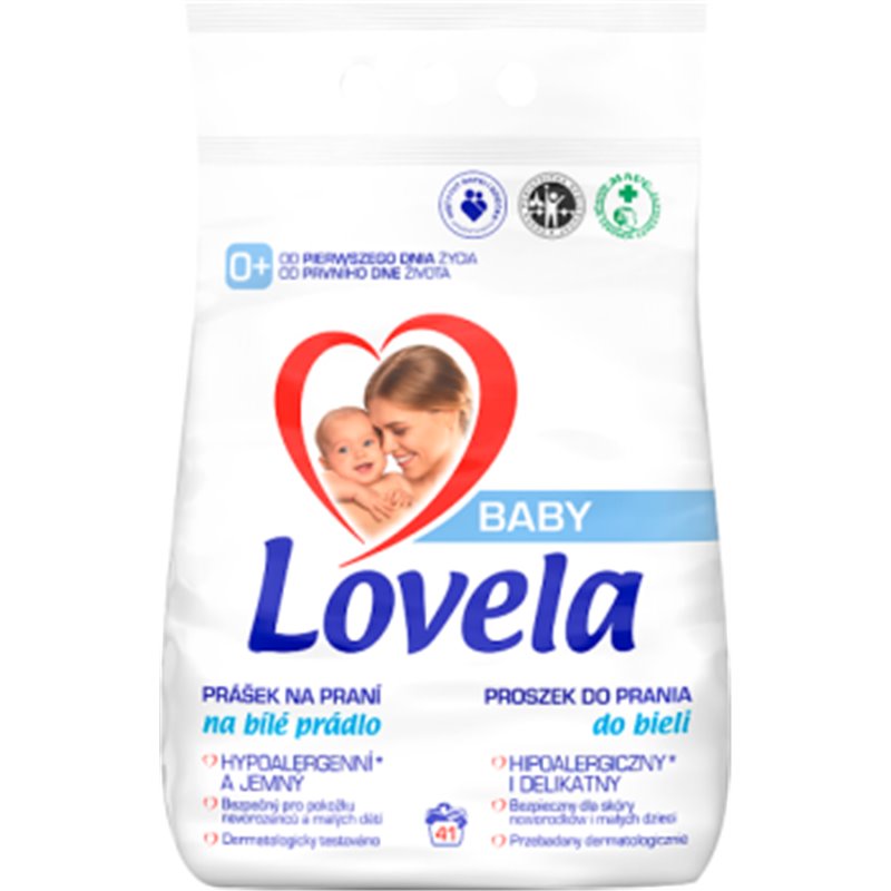 Lovela Baby Hipoalergiczny proszek do prania dla dzieci do bieli 4,1 kg (41 prań)
