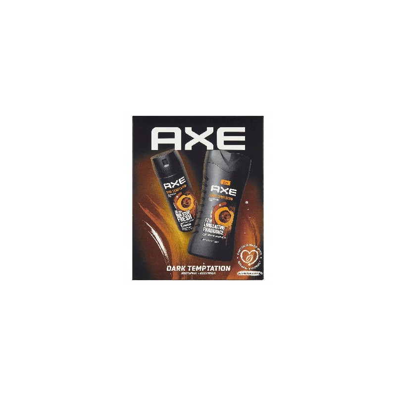 Axe Zestaw Dark Temptation (Dezodorant spray 150ml + Żel pod prysznic 250ml)